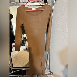 Long sleeve midi dress